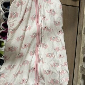 Hudson Baby Pink Elephant Sleep Sack